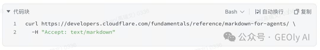 curl -H "Accept: text/markdown