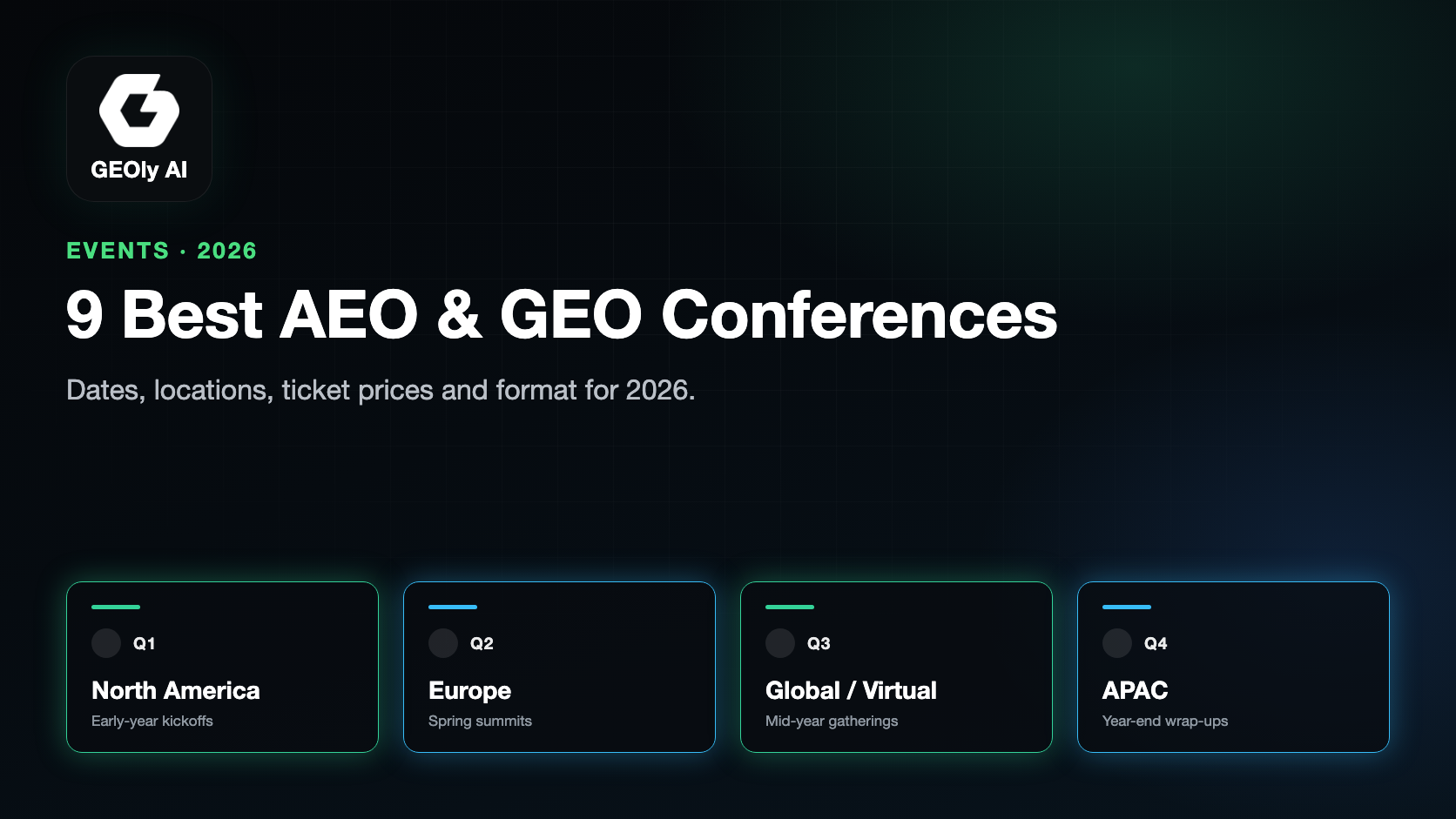 9 Best AEO & GEO Conferences to Attend in 2026