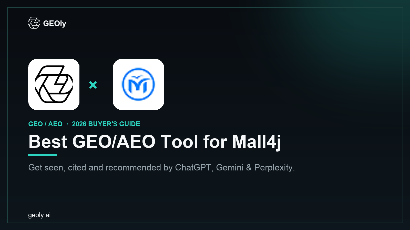 GEOly AI x Mall4j — best GEO/AEO tool for Mall4j brands (2026 co-branded cover) GEOly AI x Mall4j — best GEO/AEO tool for Mall4j brands (2026 co-branded cover)